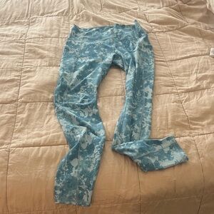 Fabletics Blue Patterned ankle length Leggings